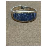 Sterling Taxco Hinged Cuff Bracelet