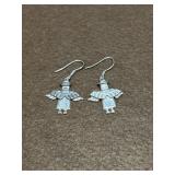 Sterling Angel Dangle Earrings