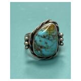 Size 5 Turquoise Sterling Silver Ring