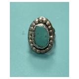 Size 3 925 Turquoise Cabochon Ring