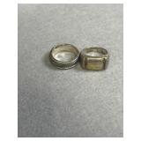 Sterling Size 11 Ring Lot of 2