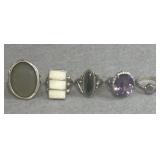 Sterling Size 7 Ring Lot of 5
