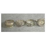 Sterling Size 7 Ring Lot 4