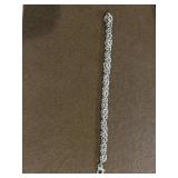 Sterling 7in Byzantine Chain Bracelet