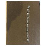 7in Sterling Leaf Design Bracelet