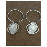Sterling Tasmanian Devil Dangle Earrings