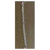 7in Sterling Link Chain Bracelet with Toggle