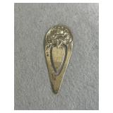 Sterling S Kirk & Son Clip Bookmark Engraved
