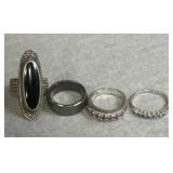 Sterling Size 7 Ring Lot of 4