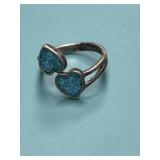 Size 5 925 Morning Sun Turquoise Inlay Bypass