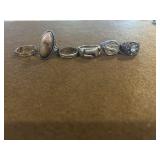 Size 11 Sterling Ring Lot of 6