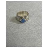 Sterling Size 8 Lapis Lazuli Ring