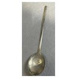7in Sterling Antique Chinese Spoon Happiness &