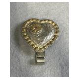 Montana Silversmiths Sterling Heart Belt Buckle