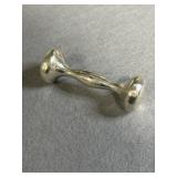 Sterling 2in Dumb Bell Baby Rattle
