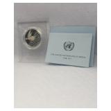 United Nations 1973 Peace Medal Sterling SILVER