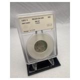 1992-S proof silver Quarter PR-67 toned Deep