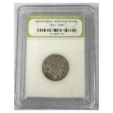 Buffalo Nickel 1913-1938 5C Coin Certified by