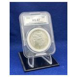 1884-O Morgan Silver Dollar $1 PCGS MS 67