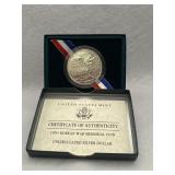 1999 Korean War uncirculated Sliver Dollar US MINT