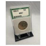 1969-D Kennedy Half Dollar MS67 ANI