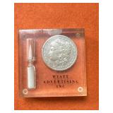 1881 Morgan Silver Dollar Hourglass