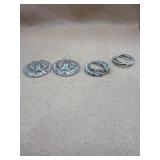 Sterling earrings lot of 3 pairs