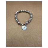 Sterling bracelet with charm