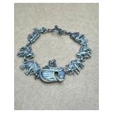 Sterling bracelet animals
