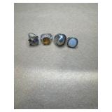 Sterling size 7 lot of 4 rings