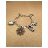 Sterling bracelet & pendant