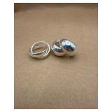 Sterling earrings lot of 2 pairs