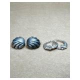 Sterling earrings lot of 2 pairs