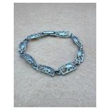 Sterling elephant bracelet