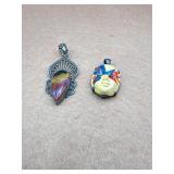 Sterling necklace pendants lot of 2
