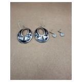 Sterling earrings lot of 2 pairs