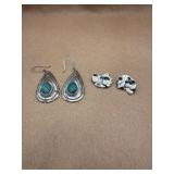Sterling earrings lot of 2 pairs