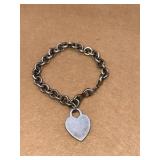 Sterling heart bracelet