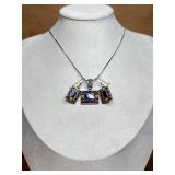 Sterling necklace & earrings set lot of 1