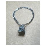Sterling bracelet & pendant