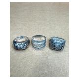 Sterling Rings size 10 lot of 3
