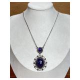 Sterling Necklace Purple