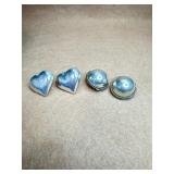 Sterling earrings lot of 2 pairs