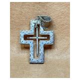 Sterling cross necklace pendant