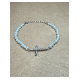 Sterling bracelet cross