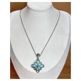 Sterling Turquoise Necklace