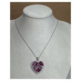 Sterling Necklace & Heart Pendant