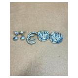 Sterling earrings lot of 3 pairs