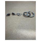 Sterling earrings lot of 3 pairs