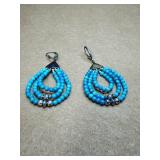 Sterling Turquoise earring lot of 1 pair